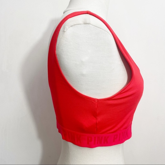 VS PINK Ultimate unlined sports bra. No pads but has pockets for them. L - Picture 3 of 8